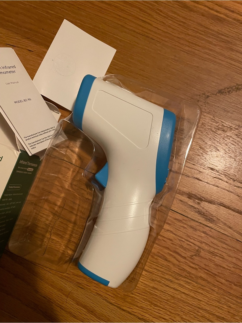 Non-Contact Infrared Thermometer - White & Blue